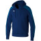 erima EVO STAR Kapuzen-Trainingsjacke Kinder new navy/mykonos blue 116