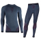 UYN Fusyon Winter Funktionsw&auml;sche Set aus Merinowolle Herren orion blue/bordeaux/pearl grey S/M