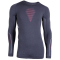 UYN Visyon langarm Funktionsshirt Herren J970 - dark charcoal/red/wh L/XL