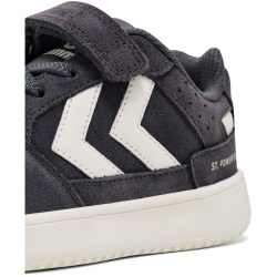 hummel St. Power Play Suede Sneaker Kinder 9187 - white/obsidian/black 26