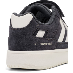 hummel St. Power Play Suede Sneaker Kinder 9187 - white/obsidian/black 26