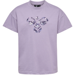 hummel hmlLIBI T-Shirt M&auml;dchen 1196 - lavender gray 104