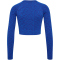 hummel hmlMT LEO Seamless Crop Shirt Damen 7334 - olympian blue/sodalite blue me L
