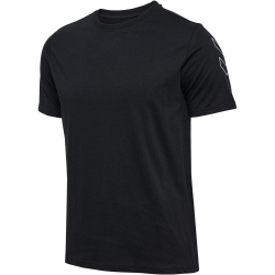 hummel hmlELEMENTAL Chevron Baumwoll T-Shirt 2001 - black S