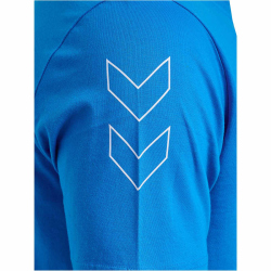 hummel hmlELEMENTAL Chevron Baumwoll T-Shirt 7335 - indigo bunting M