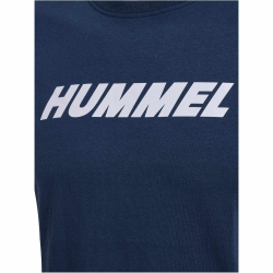 hummel hmlELEMENTAL Logo Baumwoll T-Shirt 7459 - dress blues XXL
