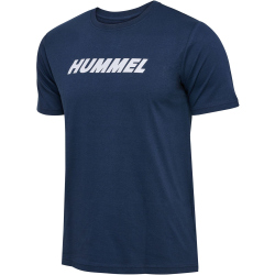 hummel hmlELEMENTAL Logo Baumwoll T-Shirt 7459 - dress blues L