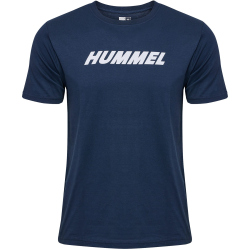hummel hmlELEMENTAL Logo Baumwoll T-Shirt 7459 - dress blues S