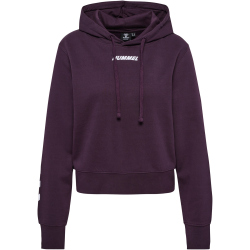 hummel hmlELEMENTAL kurzer Hoodie Damen 4073 - plum...