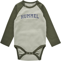 hummel hmlSTEIN langarm Baby-Body 1195 - abbey stone 74