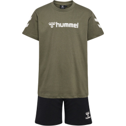 hummel hmlNOVET Shorts Set Jungen 6002 - dusty olive 140
