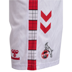 hummel 1. FC K&ouml;ln Heimshorts 2024/25 Kinder 9402 - white/true red 116