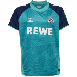 hummel 1. FC K&ouml;ln Ausweichtrikot 2024/25 Kinder 7851 - pagoda blue 128