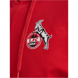 hummel 1. FC K&ouml;ln Travel Kapuzenjacke 2024/25 3062 - true red XXL