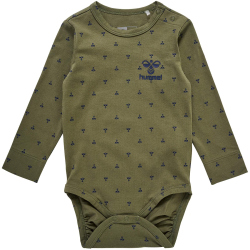 hummel hmlBEESY langarm Baby-Body 6002 - dusty olive 68