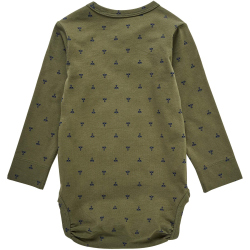 hummel hmlBEESY langarm Baby-Body 6002 - dusty olive 68