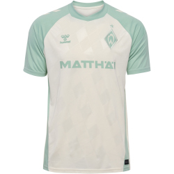 hummel SV Werder Bremen Ausw&auml;rtstrikot 2024/25 9335 - marshmellow/silt green XS