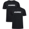hummel hmlELEMENTAL Logo Baumwoll T-Shirts 2042 - black/black XXL