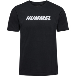 hummel hmlELEMENTAL Logo Baumwoll T-Shirts 2114 - black/white S