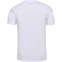 hummel hmlELEMENTAL Logo Baumwoll T-Shirts 9263 - bright white/dress blues XXL