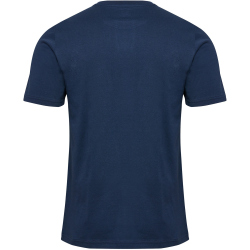 hummel hmlELEMENTAL Logo Baumwoll T-Shirts 9263 - bright white/dress blues S