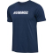 hummel hmlELEMENTAL Logo Baumwoll T-Shirts 9263 - bright white/dress blues S