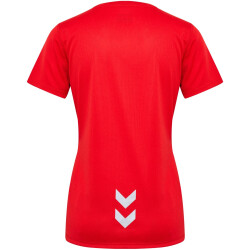 hummel hmlRUN Laufshirt Damen 3365 - tango red XXL
