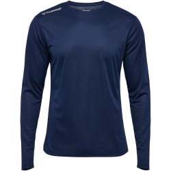 hummel hmlRUN langarm Laufshirt Herren 1009 - black iris XXL