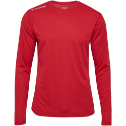 hummel hmlRUN langarm Laufshirt Herren 3365 - tango red XXL