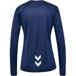hummel hmlRUN langarm Laufshirt Damen 1009 - black iris XXL
