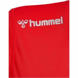 hummel hmlRUN langarm Laufshirt Damen 3365 - tango red XXL
