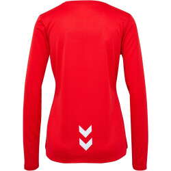 hummel hmlRUN langarm Laufshirt Damen 3365 - tango red XL