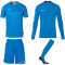uhlsport Prediction Torwart-Set Kinder fluo blau 128