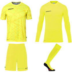 uhlsport Prediction Torwart-Set Herren fluo gelb/schwarz L