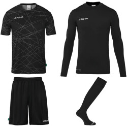 uhlsport Prediction Torwart-Set Herren schwarz S