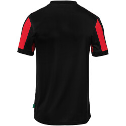 uhlsport Retro Stripe kurzarm Trikot Herren schwarz/rot M