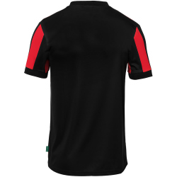 uhlsport Retro Stripe kurzarm Trikot Herren schwarz/rot L