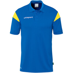 uhlsport Squad 27 Poloshirt Herren azurblau/limonengelb S