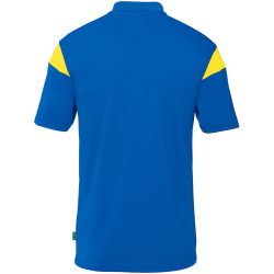 uhlsport Squad 27 Poloshirt Herren azurblau/limonengelb L