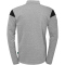uhlsport Squad 27 1/4-Zip Trainings-Top Kinder dark grau melange/schwarz 116