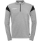 uhlsport Squad 27 1/4-Zip Trainings-Top Kinder dark grau melange/schwarz 164