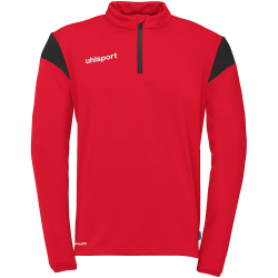 uhlsport Squad 27 1/4-Zip Trainings-Top Herren rot/schwarz S