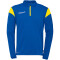 uhlsport Squad 27 1/4-Zip Trainings-Top Herren azurblau/limonengelb 4XL