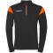 uhlsport Squad 27 1/4-Zip Trainings-Top Herren schwarz/fluo orange L