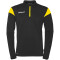 uhlsport Squad 27 1/4-Zip Trainings-Top Herren schwarz/limonengelb L