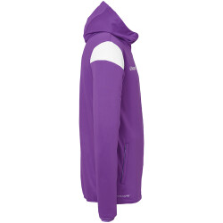 uhlsport Squad 27 Track Trainingsjacke mit Kapuze Kinder lila/weiß 116