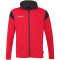 uhlsport Squad 27 Track Trainingsjacke mit Kapuze Kinder rot/schwarz 116
