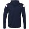 uhlsport Squad 27 Track Trainingsjacke mit Kapuze Kinder marine/weiß 116