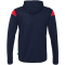 uhlsport Squad 27 Track Trainingsjacke mit Kapuze Herren marine/rot L
