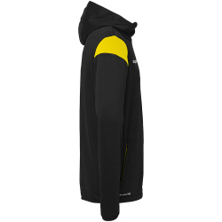 uhlsport Squad 27 Track Trainingsjacke mit Kapuze Herren schwarz/limonengelb L